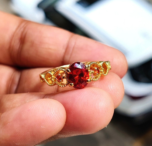 2ct oval lab created - 2ct, ruby