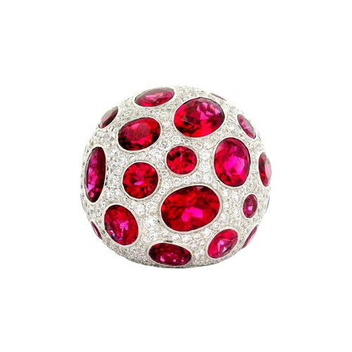 Rubellite tourmaline diamond - rubellite,