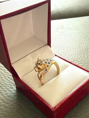Nib panther ring - panther, 14k/585