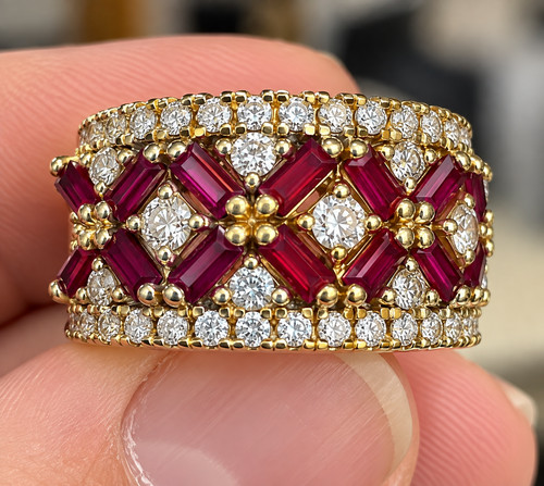 14k yellow gold effy ruby - 14k,