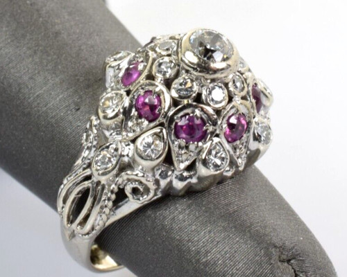 Vintage diamond ruby - &,
