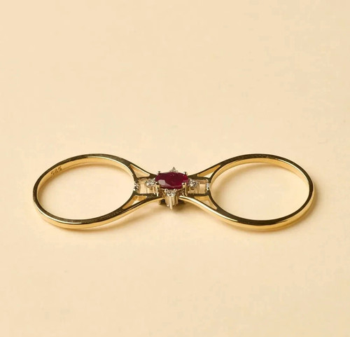 Unique ruby diamond gemstone - &,