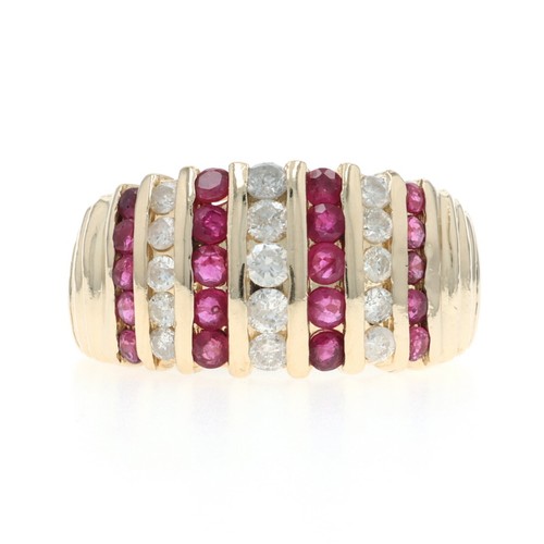 Yellow gold ruby diamond - yellow,