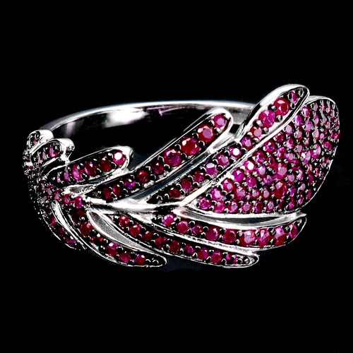 925 sterling silver ring ruby - ring,