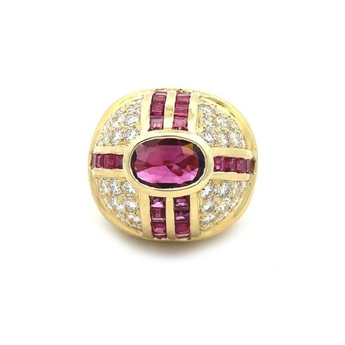 Ruby diamond gold - &, ring