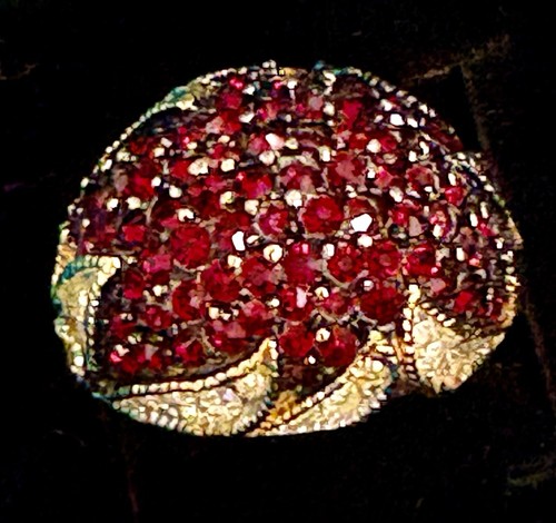Vendome vintage faux - faux, ruby