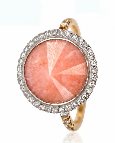 Art deco marbleized ruby - art,