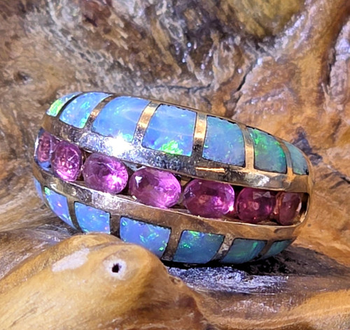 14k gold opal - gold,
