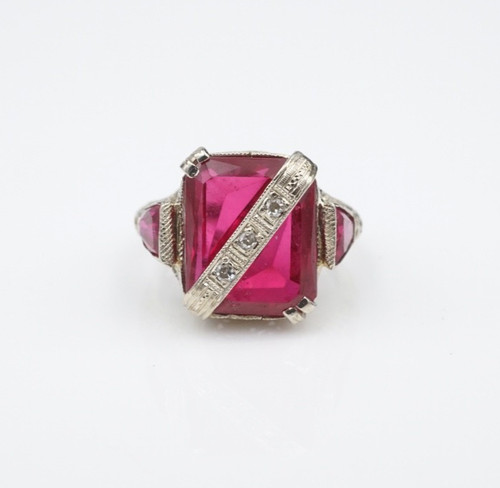 18k vintage ruby - 18k,