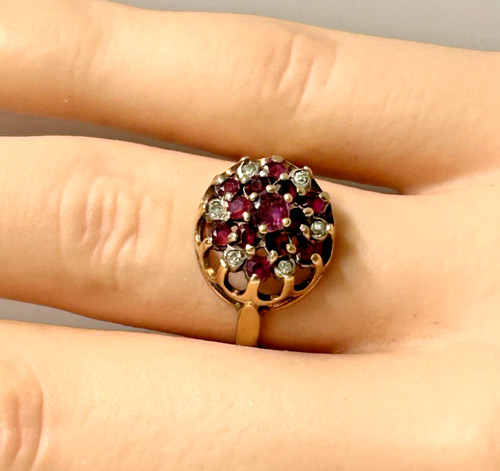 Vintage birmingham 9ct ruby - vintage, uk