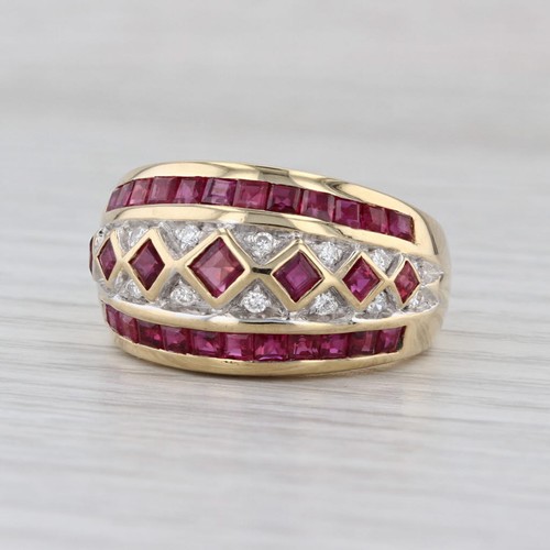 78ctw ruby diamond domed - ruby,