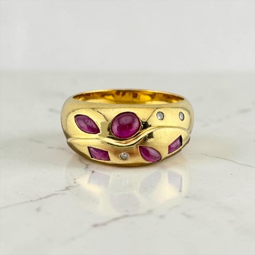 Vintage 16k yellow gold - 16k, ruby