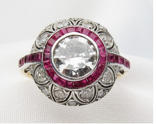 14k two tone - gold, 3.71ct